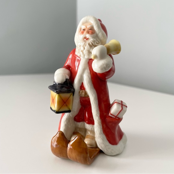 Santa on Skis Annual Figurine by Royal Copenhagen - Picture 1 of 6